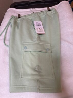 Akademiks Kids Light Green Cargo Shorts